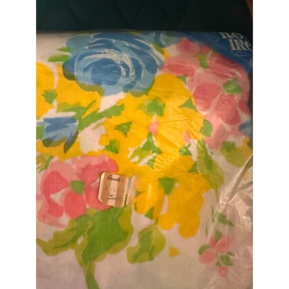 Vintage 1970s Floral Twin Flat and Fitted Sheet Set New & Sealed Grants - Picture 4 of 6